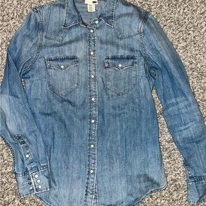 Levi's Classic Blue Denim Shirt